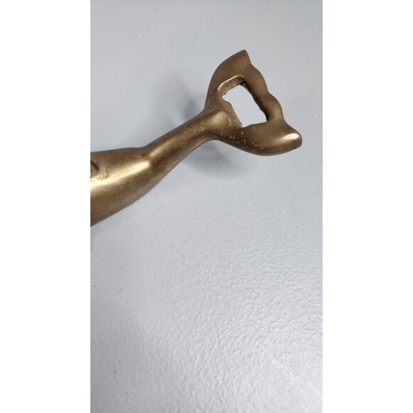 Vintage Brass Dolphin Soda Beer Bottle Opener 6” inch - Picture 5 of 8